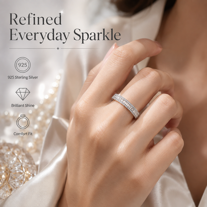 Baguette Moissanite Band Ring