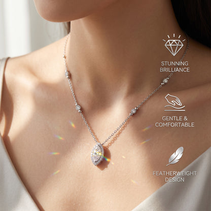 Marquise Moissanite Pendant Necklace