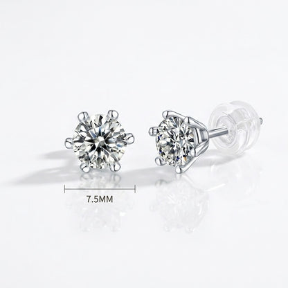 Classic Moissanite Stud Earrings